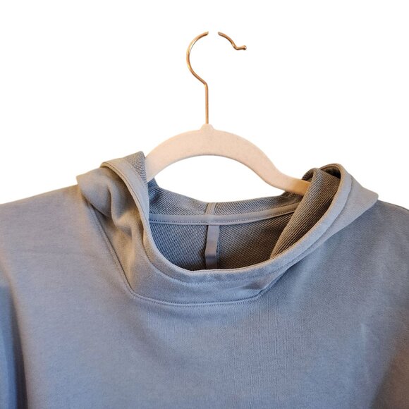 Lululemon Sweatshirt Men's Blue Large French Terry Oversized Hoodie Pocket - Picture 4 of 10